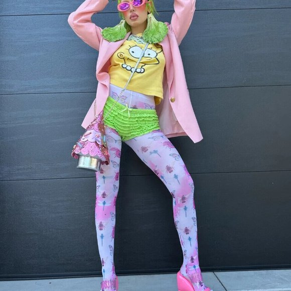 Betsey Johnson Kitsch Candy Tree Zipper Closure Crossbody Bag Pink New Sealed - Picture 9 of 15